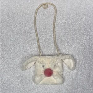 Mud pie Plush Bunny purse bag Easter
